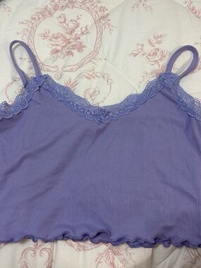 Lavender Lace-Trim Cami Top - Women Intimates & Sleepwear